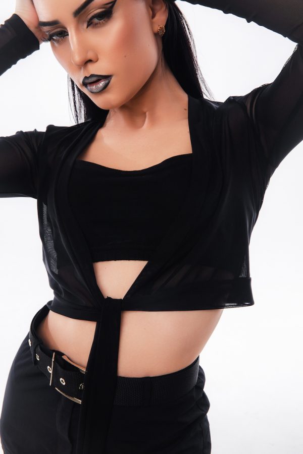 Кофта TIE с завязками black