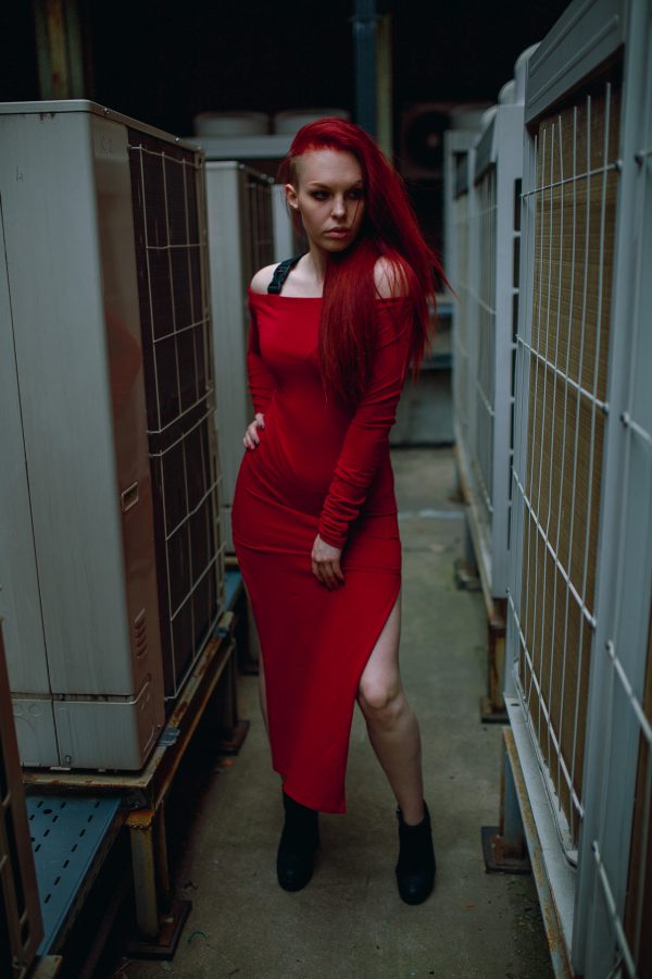 Платье FLY бордовое