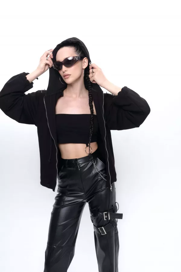 Худи на молнии STN с шипами