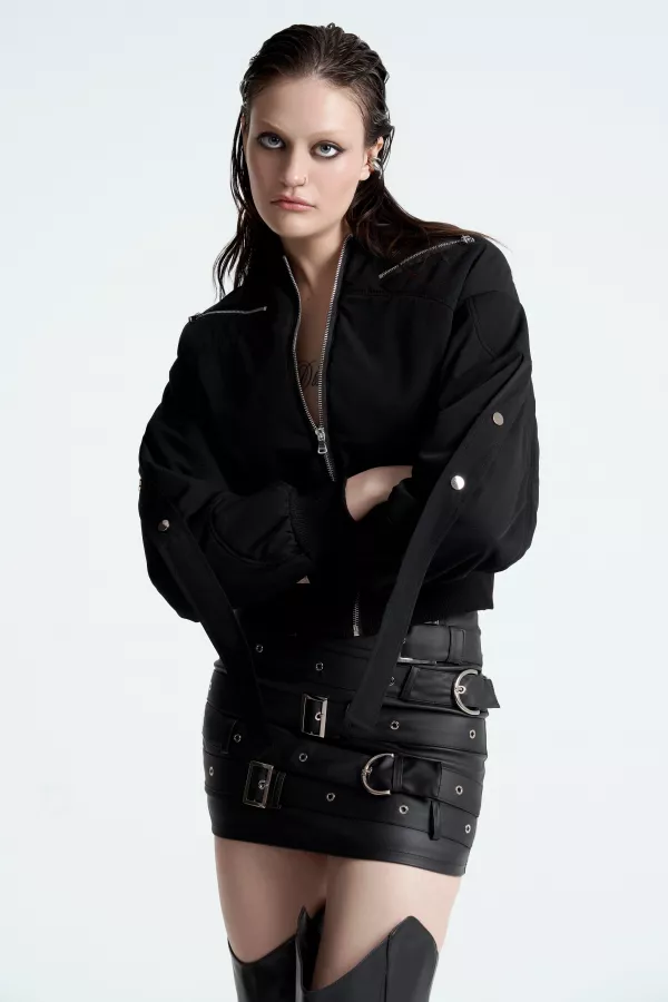 Бомбер из твила BLACK CLOUD