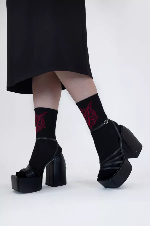 Носки женские с логотипом SKVO 36-38 чёрные